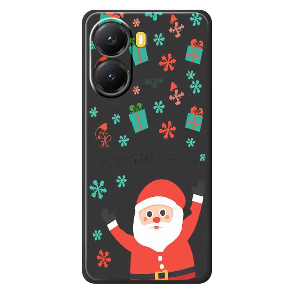 For Xiaomi Redmi Turbo 4 5G/Poco X7 Pro 5G Case Christmas Gifts Pattern Printing Straight Edge TPU Phone Back Cover
