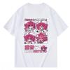 Kasane Teto Anime T-Shirt Unisex Baumwolle Vintage Grafikdruck Kurzarm Sommer Harajuku Kawaii Streetwear Top Heißer Verkauf