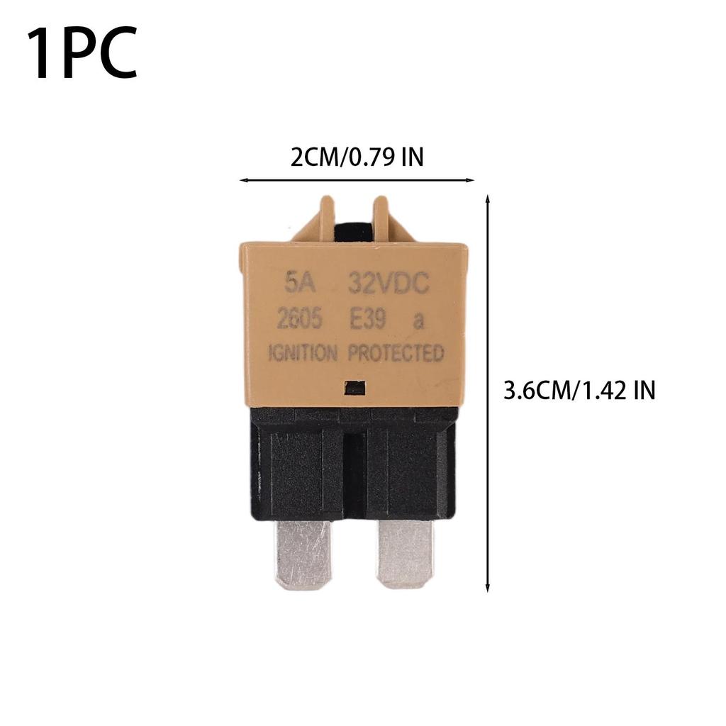 Car Blade Resettable Fuses 5A 7.5A 10A 15A 20A Automotive Fuses Circuit Breaker for E39 Fuse Car Plug-in Overcurrent Protector