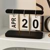 Modern Minimalist Flip Desk Calendar - Everyday View, English Language, Home and Office Decor Desk Accessory