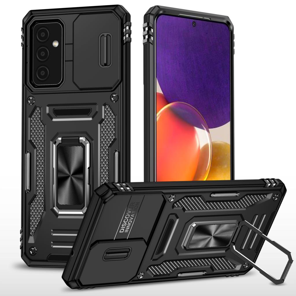 Camera Protector Case For Samsung Galaxy A82 A72 A71 A73 A53 A52 A42 M42 A54 A34 4G 5G Shockproof Magnetic Stand Ring Case Cover