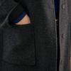 Maxza Single Breasted Collarless Handmade Wool Coat Cd11hc001nh