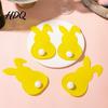 Spring Party Dining Accessory 4 Pcs Easter Bunny Cutlery Holders Felt Tableware Pouch Bags Cute Rabbit Utensil Table Ritual Decor Sleeve Fork Spoon