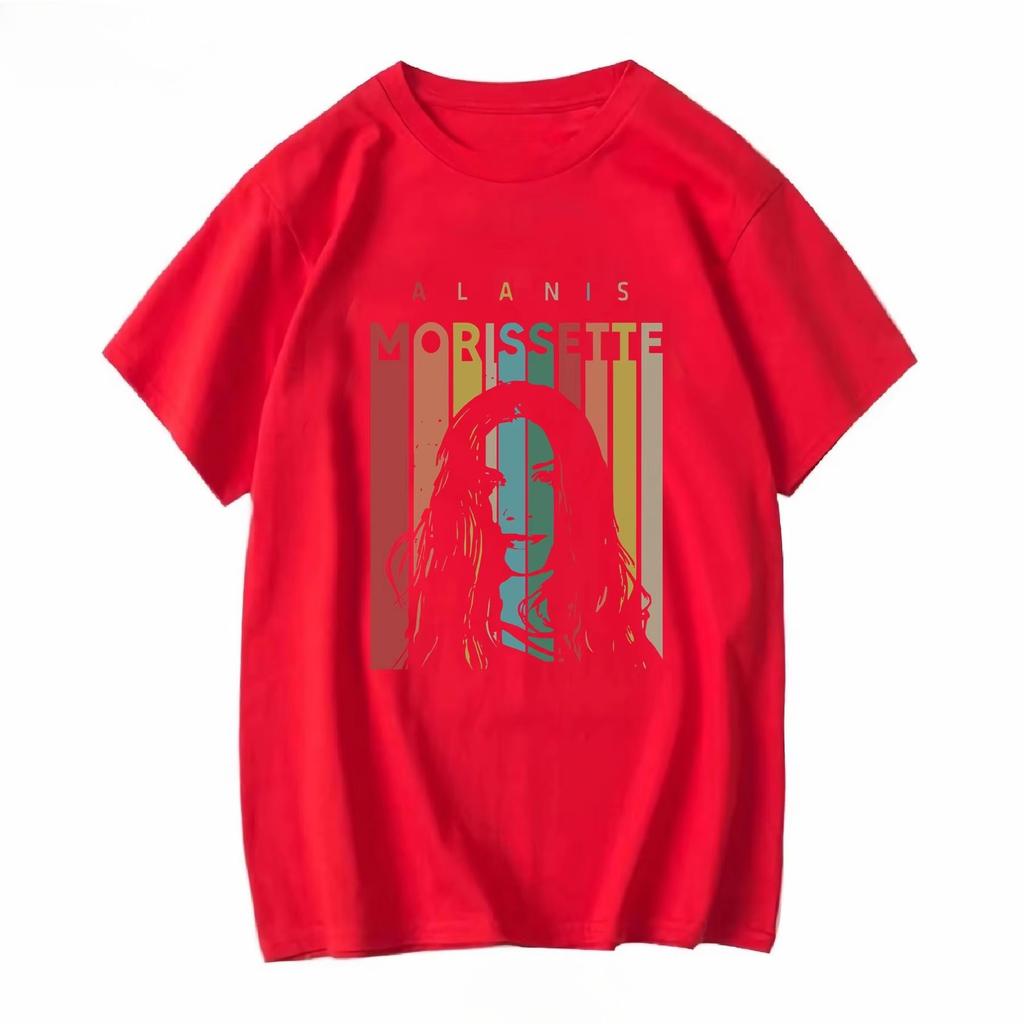Alanis Morissette Anni '90 Vintage T-Shirt 2026 Comodo Elasticizzato Unisex Uomo Designer Abbigliamento Moda Grafica