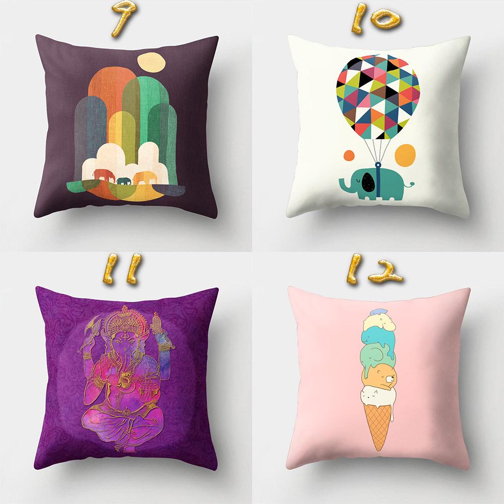 Car Cushion Pillow Case Yiwu Pillow Sofa Pillow Case Creative Home Polyester