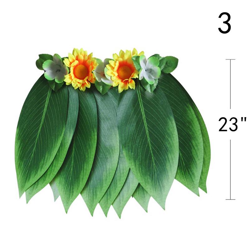 Hawajska spódnica z liści palmowych przebranie kostiumowa spódnica z trawy Luau Summer Beach