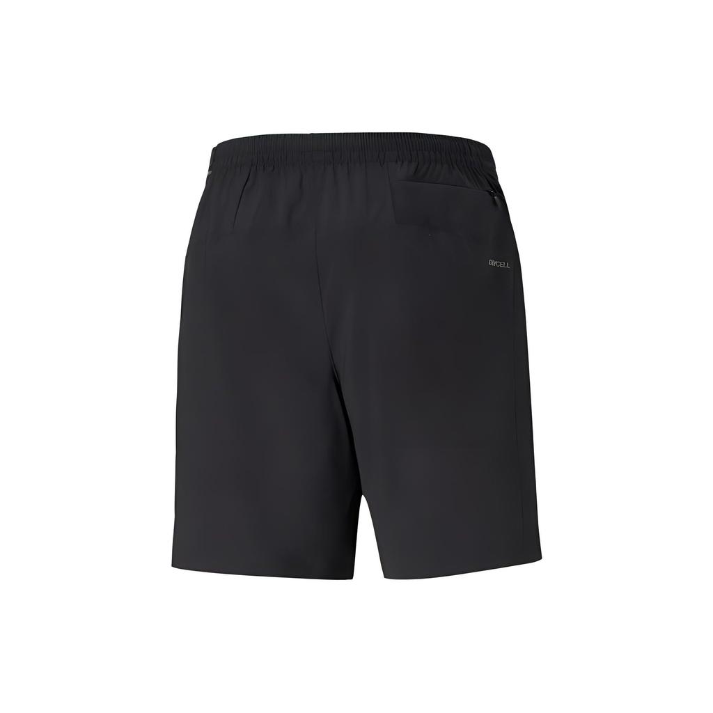 Puma Logo Print Elastic Waist Woven Mid Rise Sports Shorts Men Shorts Black 520201-01