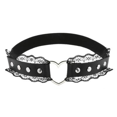 Goth Punk Pásek na nohy Tělo Podvazkový pás Srdce Postroj na stehno Ženy Dívky Gotický Cosplay Krajka Harajuku Šperky postroj na spodní prádlo