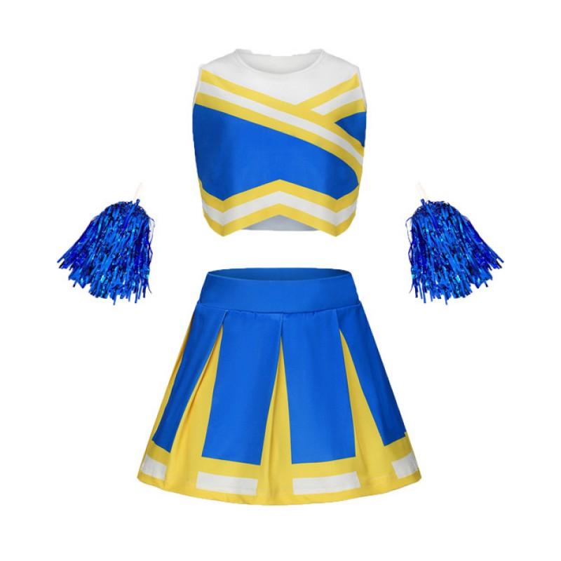 Kids Gym Cheerleading Performance Uniforms Primary School Group Dance Sport Outfits