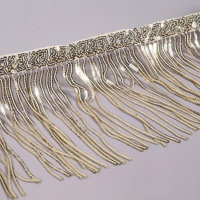 Costume Embellishment 15cm 10 Yards Sequin Tassels Bling DIY Fringe Trim Sewing Tassel Boho Style Dress Lace Shoe Decoration