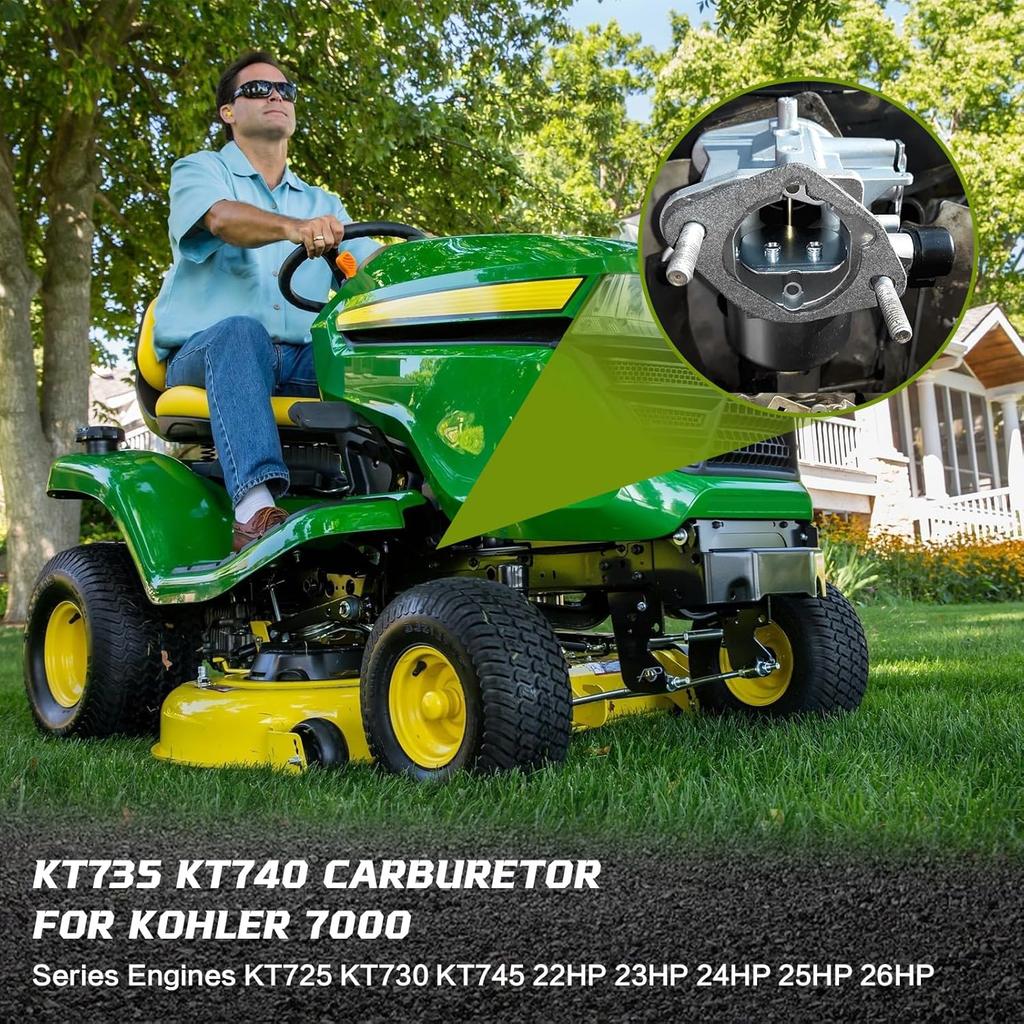 1685319-S Carburetor For Kohler 7000 Series Engines KT735 KT725 KT740 KT745 KT730 22HP 23HP 24HP 25HP 26HP Replaces 3285367S 3285363S With Gaskets