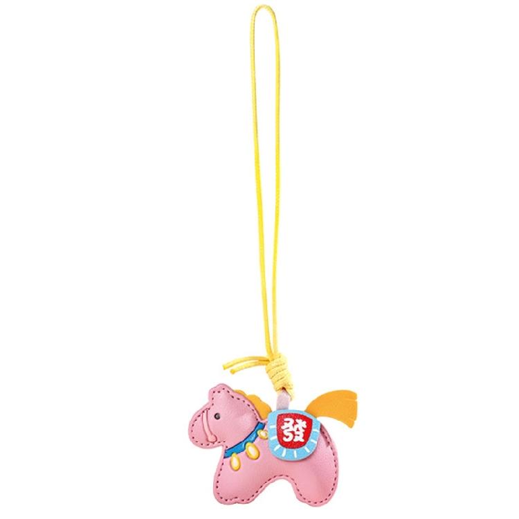 

Versatile Lucky Horse Keychain For Car Home Or Office Use High Quality Soft PU Material Bag Pendant Car Decoration розовый