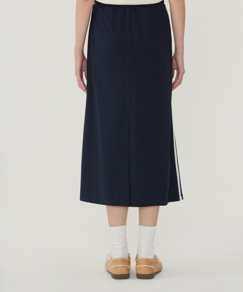 Covernat Woman Comfort Long Skirt Melange Gray