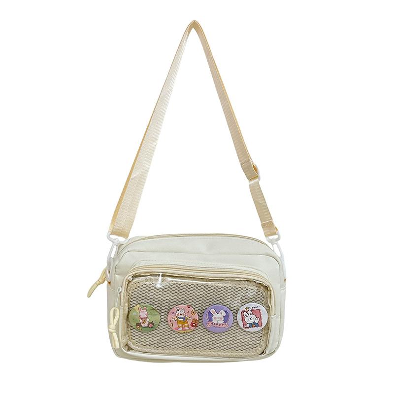 New Small Square Bag Japanese Pain Bag Bazi Medal Trend Fashion Women's Bag Personalized Shoulder Bag Crossbody Bag