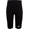 Casual Logo Pattern Slim Fit Stretch Knit Sports Shorts Kids Shorts Black DA1243-010