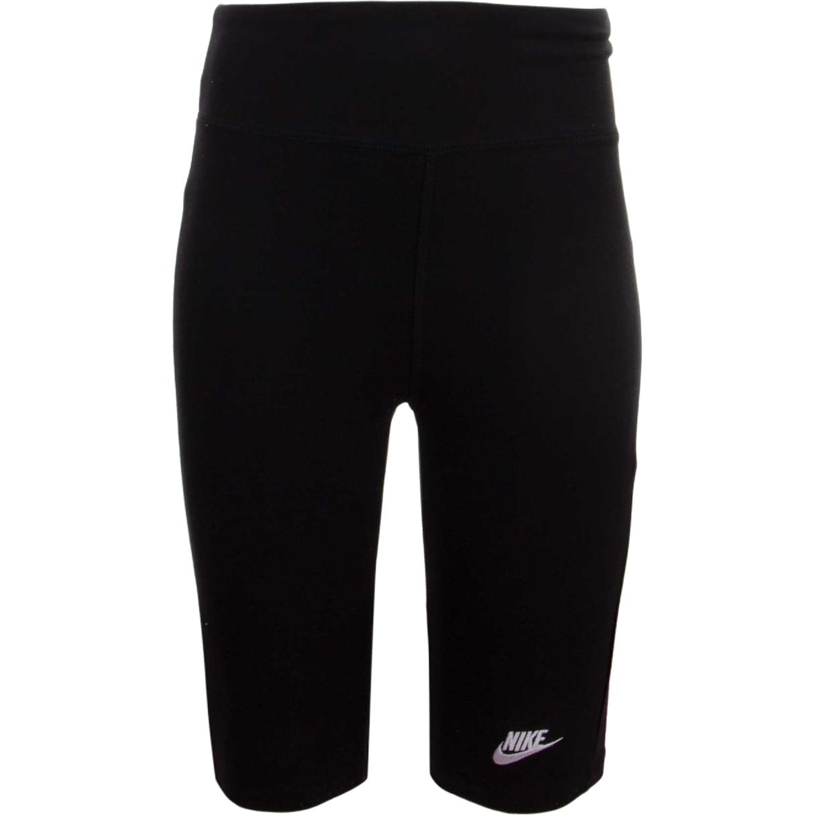 

Nike Повседневные Шорты С Логотипом Узкого Кроя Эластичный Трикотаж Спортивные Шорты Детские шорты Черный DA1243-010 S