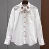 Women's Loose Embroidered Brushed Tencel Shirt - Spring 2026