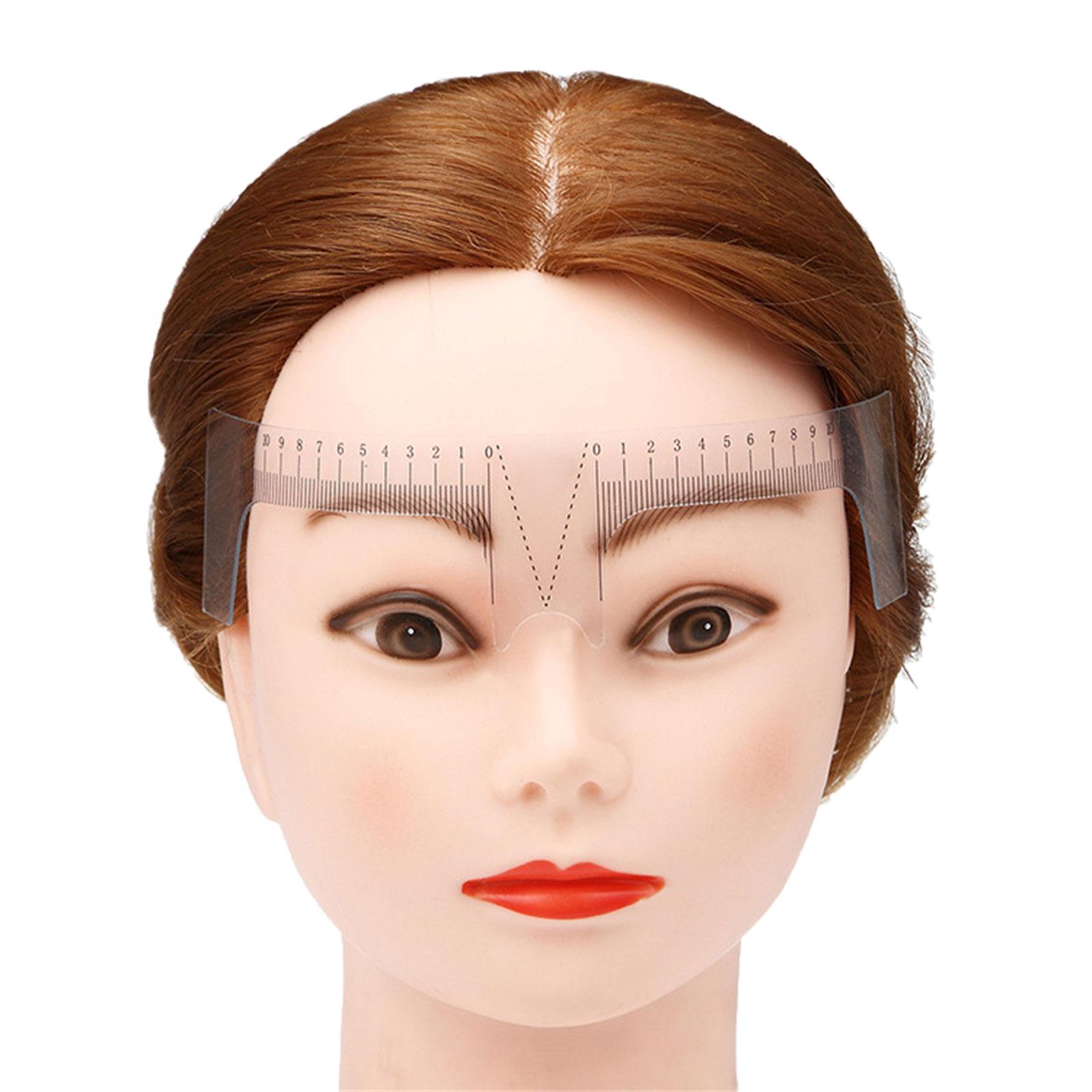 

Линейка для позиционирования носа и ухода за бровями для большинства форм лица, наборы для штамповки и формирования бровей для девочек и женщин, трафарет для бровей 1