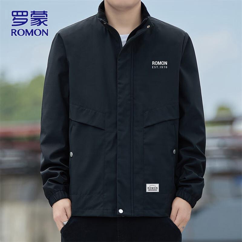 ROMON Men's Casual Windproof Workwear Jacket