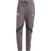 Pantaloni de trening Originali Real Madrid Croială conică Tricotați Pantaloni Stil Fotbal Bărbați Gri Cărbune JI9480