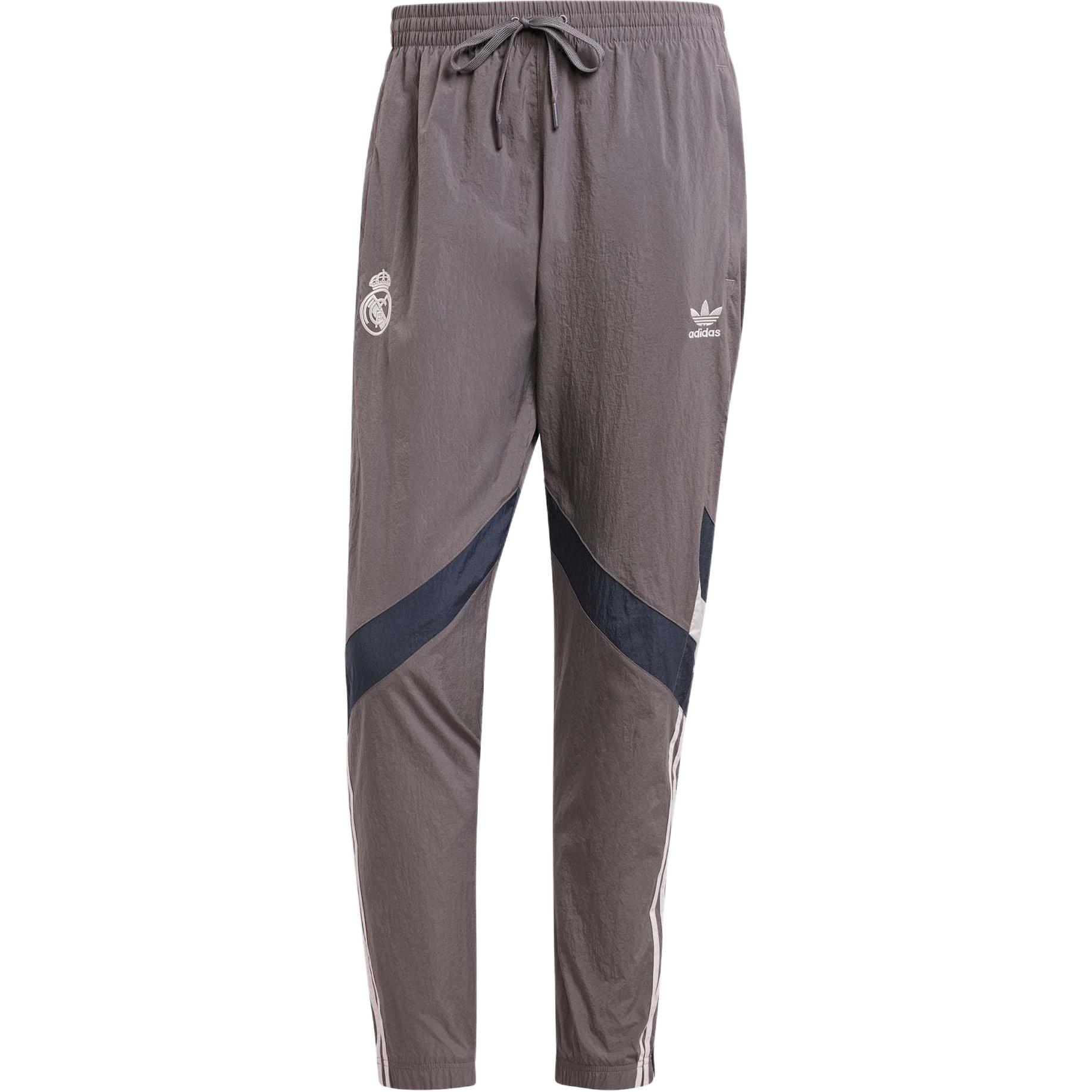

Adidas Originals Real Madrid Track Pants Tapered Fit Knit Soccer Lifestyle Pants Men Charcoal Grey JI9480 M