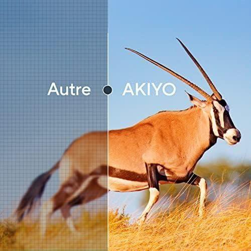 Vidéoprojecteur WiFi Bluetooth, AKIYO Mini Projecteur Portable Avec Trépied, 720P Natif Supportée 1080P Projecteur Video Home Cinéma