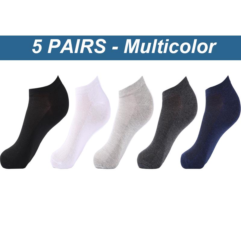 Nowe letnie 5 par skarpety męskie Casual Mesh Oddychająca bawełniana skarpeta męska High Quelity