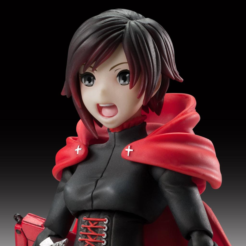 Super Action Statue RWBY PVC ABS Painted Movable Figure "Ruby Rose" &