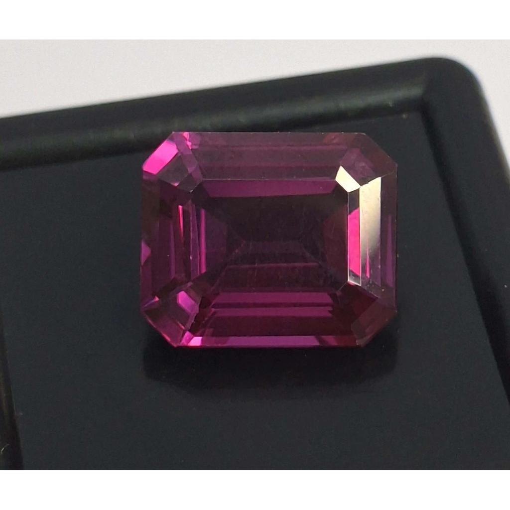 Emerald Cut Natural Pink Rhodolite Garnet 8-10 Ct Beautiful Certified Gemstone