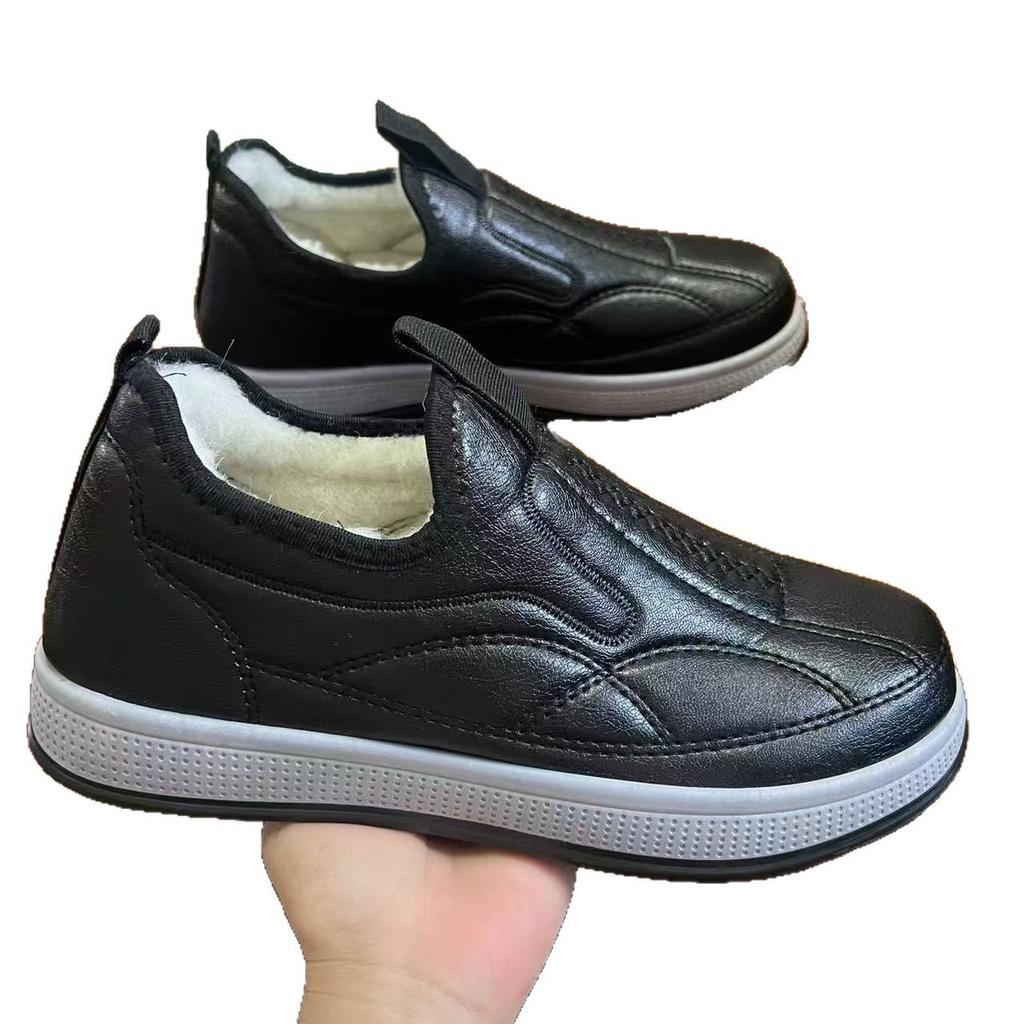 Autumn and winter velvet thickened warm casual cotton shoes super thick old-fashioned cotton shoes soft sole comfortable