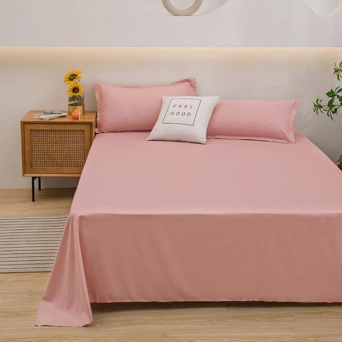 1 Stück Bettlaken für Doppelbett, einfarbig, Oberlaken für Einzel-/Queensize-/Kingsize-Betten, weiche Bettwäsche