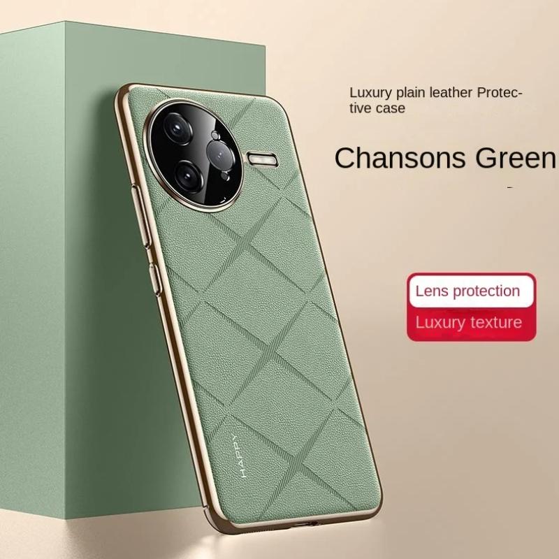 Für POCO F7 Ultra Luxus Lederbeschichteter Rahmen Hülle für Xiaomi POCO F7 Pro F7ultra Schutz Stoßfester Bumper