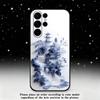 blue and white porcelain Phone Case For Samsung S25,S24 Ultra,S20,S30 plus,S22 plus,S23,S30 Ultra 5G Silicone Black Shell