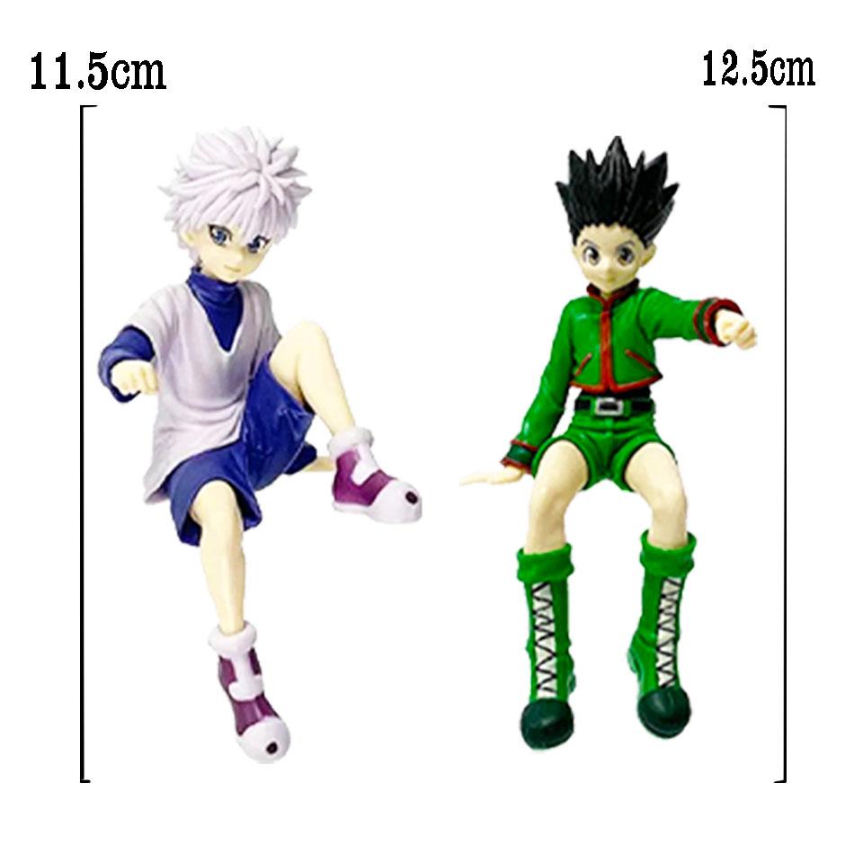 Christmas 12cm Hunter x Hunter Gon Freecss Anime Figure Killua Zoldyck Action Figure Figurine Model Car Ornaments Toys Gift