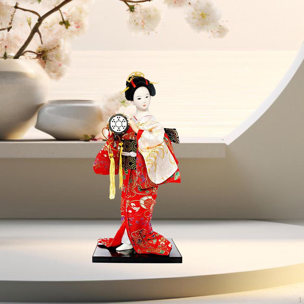 Japanese Geisha Doll - Artistic Home Decor Piece