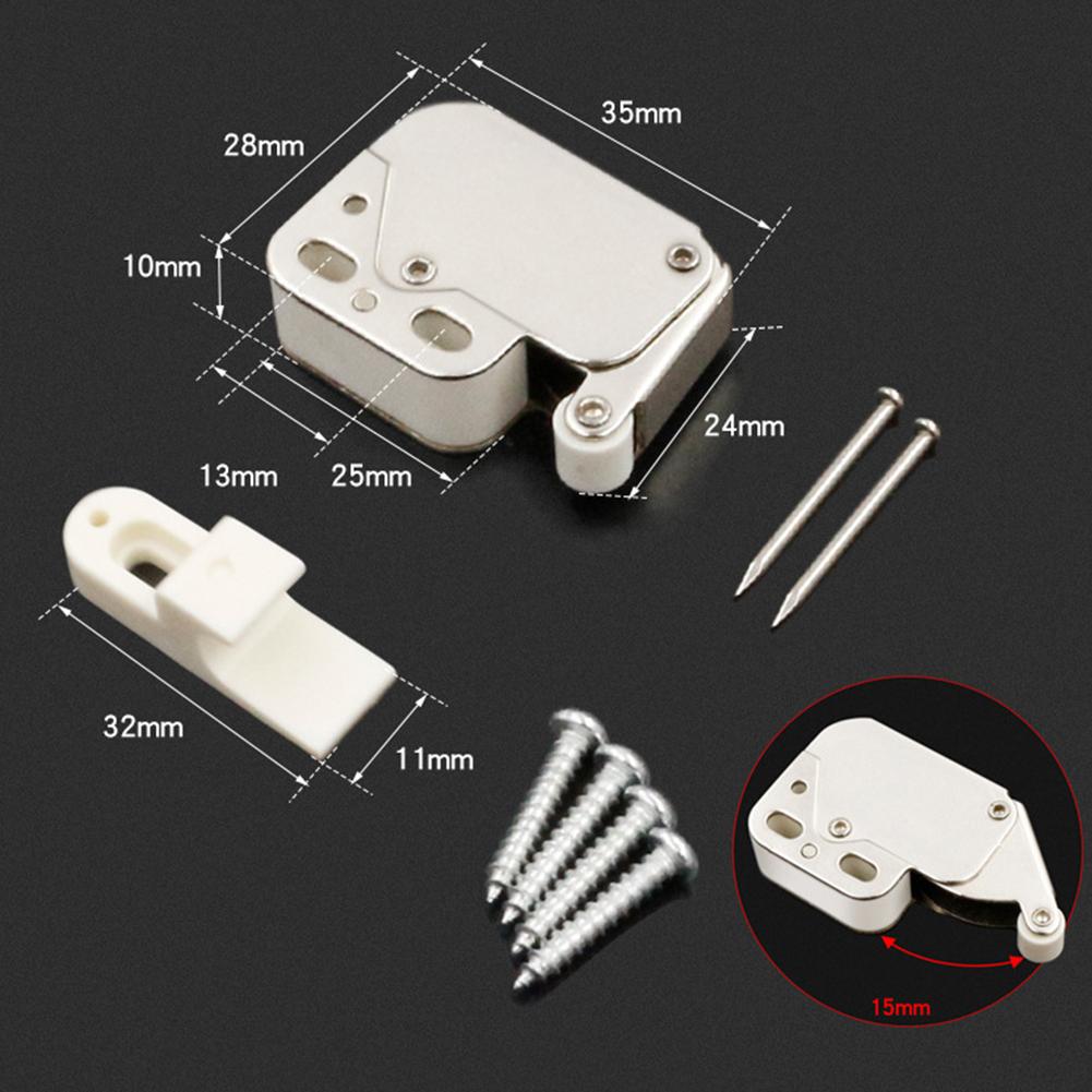 1 Stück Magnetischer Bouncer Catch Automatischer Federdruck-Riegel Touch-Dämpfer Stopper Für Schränke Kleiderschrank Türfang Türschließer Beschläge