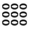 16 Stück Gepäckradabdeckung Geräuschreduzierung Vibrationsdämpfung Silikon Gepäckkoffer Rollenabdeckung Schwarz