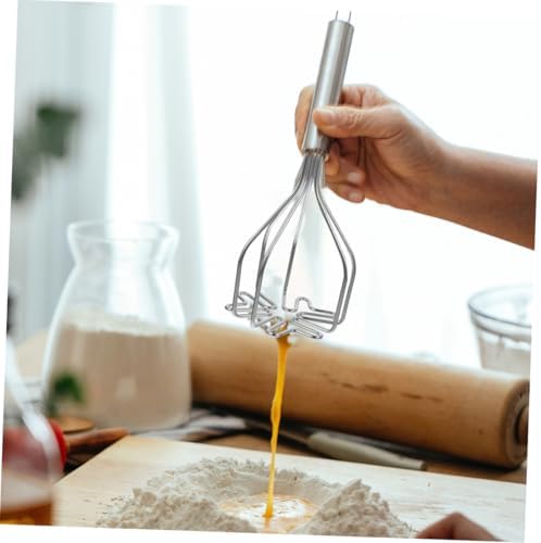 2-Piece Stainless Steel Manual Crusher, Kitchen Multi-Function Masher for Avocado Potato Meat Beans, Ergonomic Design