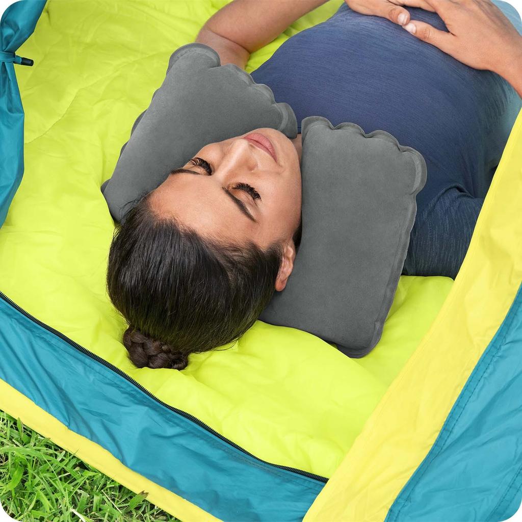 Travel Pillow Croissant 37 X 24 X 10 Cm Bestway 67006 Gray