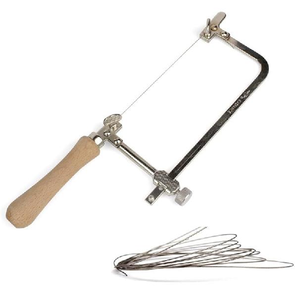 1PC Coping Saw Steel Frame With 0.5mm Diamond Wire Saw For Wood Stone Metal Cutting Multi Function Hand Tool