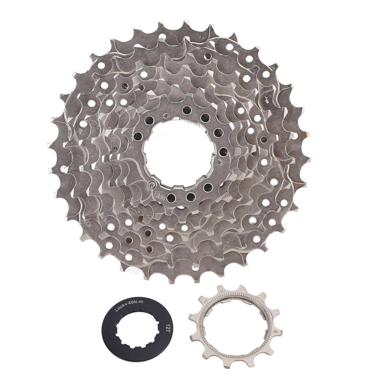 

Bike Freewheel Aluminum Alloy 8 Speed 12 to 32T Noiseless Lightweight Cycling Cassette for Electric Bike