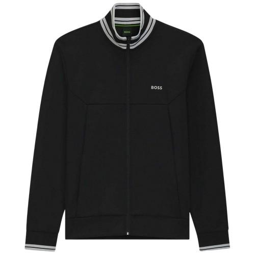 Boss Mens Embroidered Logo Regular Long-Sleeved Track Jacket