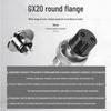 GX20 Circular Aviation Connector with Dust Cap, 2-7 Pin Options
