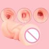 Promotion Realistic Aircraft Cup Pocket Pussy Soft Silicone Stroker with 3 Textured Channels  Pleasure Sex Toy for Men