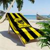 1ttihad Club Print Beach Towel, Large Soft Quick Dry Towel for Beach Camping Swimming