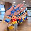Cute Crayon ShinChan Figure Toy Keychain Anime Cartoon Collectible Model Doll Toys Backpackg Decor Keychains Girl Birthday Gift
