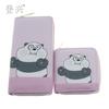 New Pink Panda Cartoon PU Short Small Wallet, Bear Children's Bag Student
