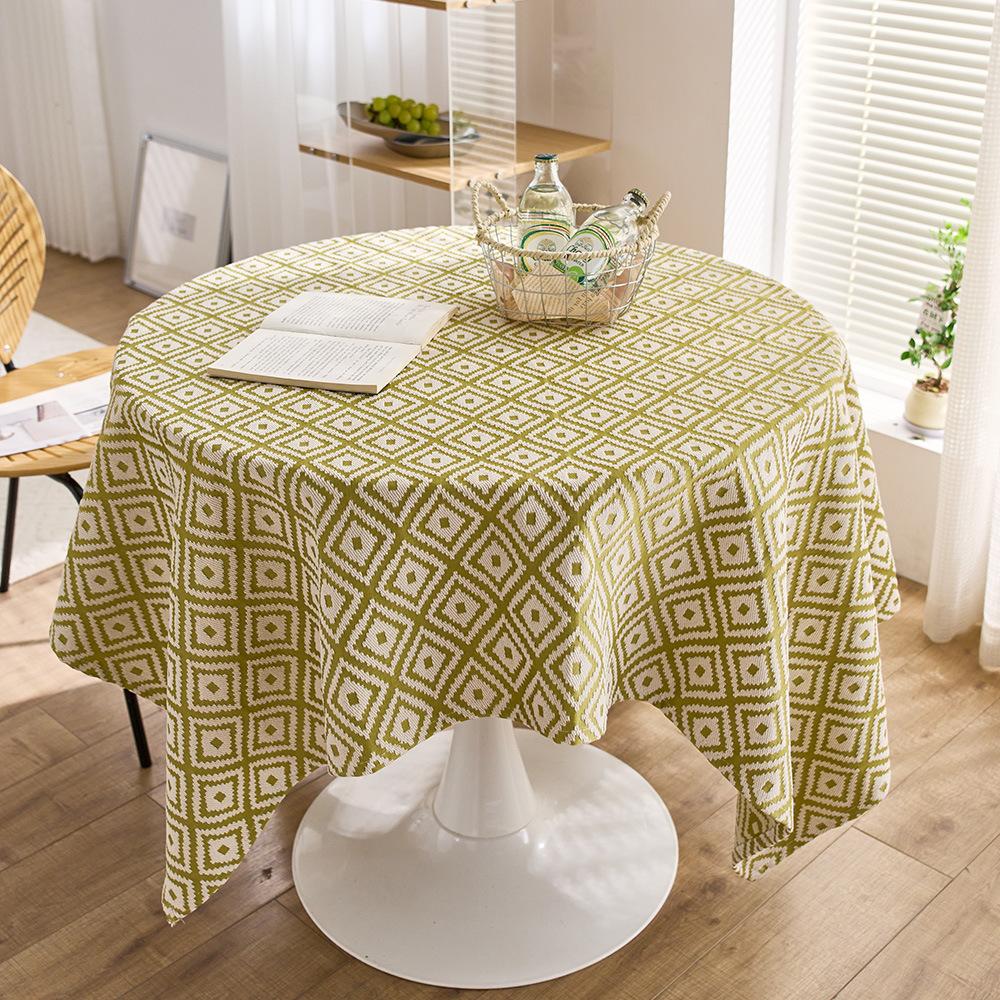 Light Luxury, High-End Simple Three-Dimensional Jacquard Dyed Woven Tablecloth, Atmosphere Dining Table, Coffee Table, Thick Tablecloth