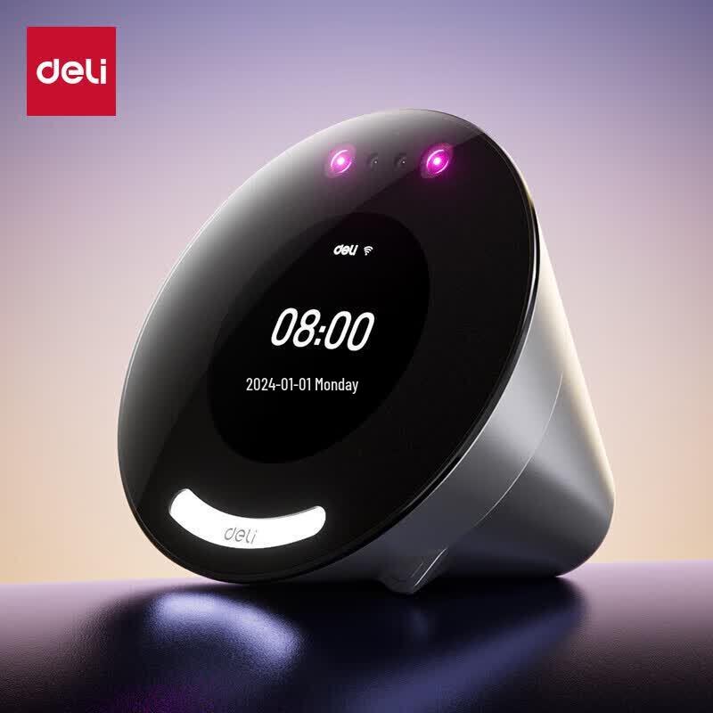 Deli Smart Cloud Wi-Fi Facial Recognition Attendance Machine CN Plug (adapter Included)