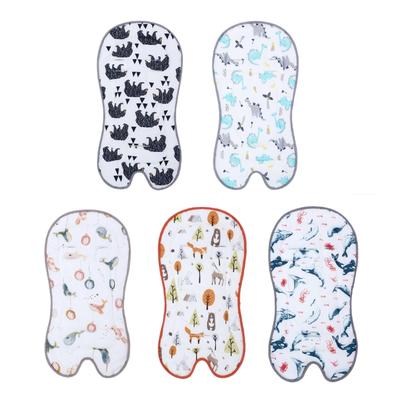 Breathable Cotton Strollers Mat for Newborns and Infants Fit Most Pushchairs and Car Seat Pram Cart Seat Cushion Pad